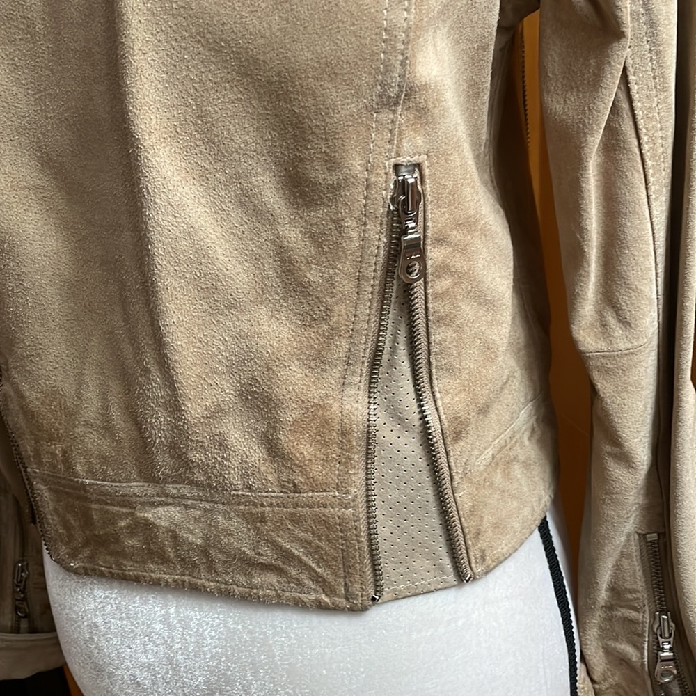 Cropped Suede Jacket - image 4